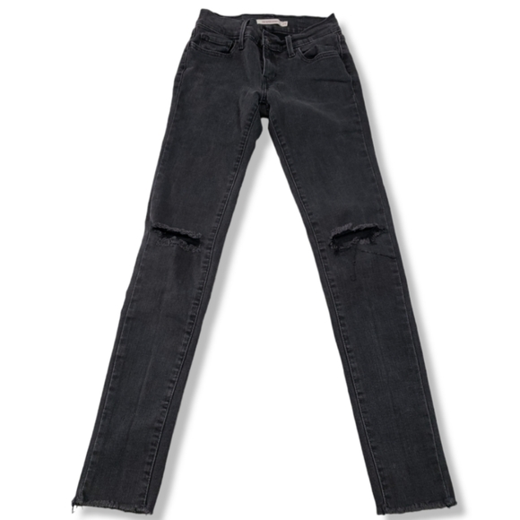 Levi's Denim - Levi's Jeans Size 24 Levi's 710 Super Skinny Jeans Stretch Distressed Destroyed